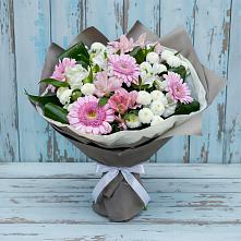 Букет цветов из:  Герберы, Альстромерии и Хризантемы #REPLACE_PRED# Исток