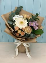 Букет цветов из:  Герберы и Хризантемы в Исток