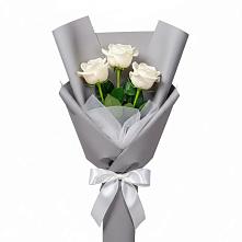 Букет 3 белые розы #REPLACE_PRED# Исток