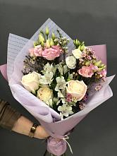 Букет цветов из:  Альстромерии, Розы и Лизиантусы #REPLACE_PRED# Исток