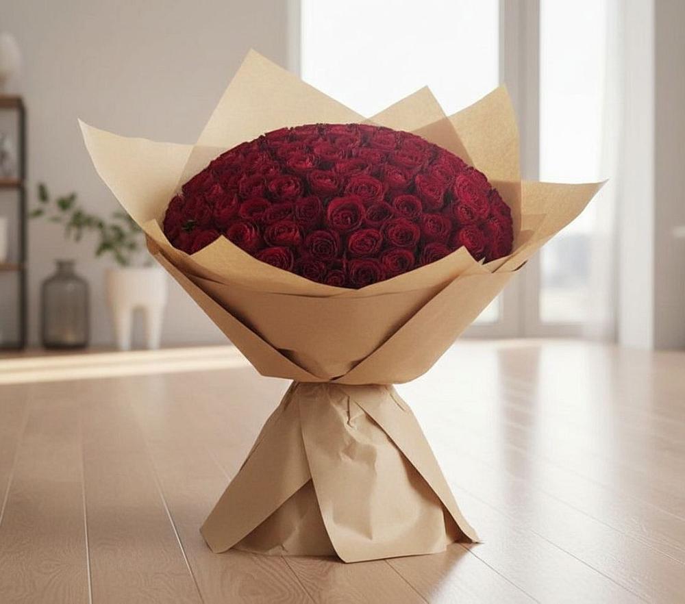 Букет 101 Красная роза в Исток