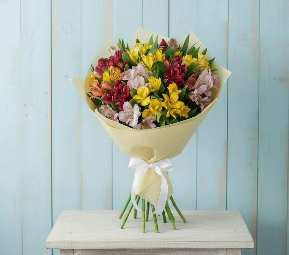 Букет цветов из: Альстромерии в Исток