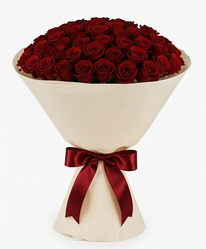 Букет 101 Бордовая роза Блэк Бакарра в Исток