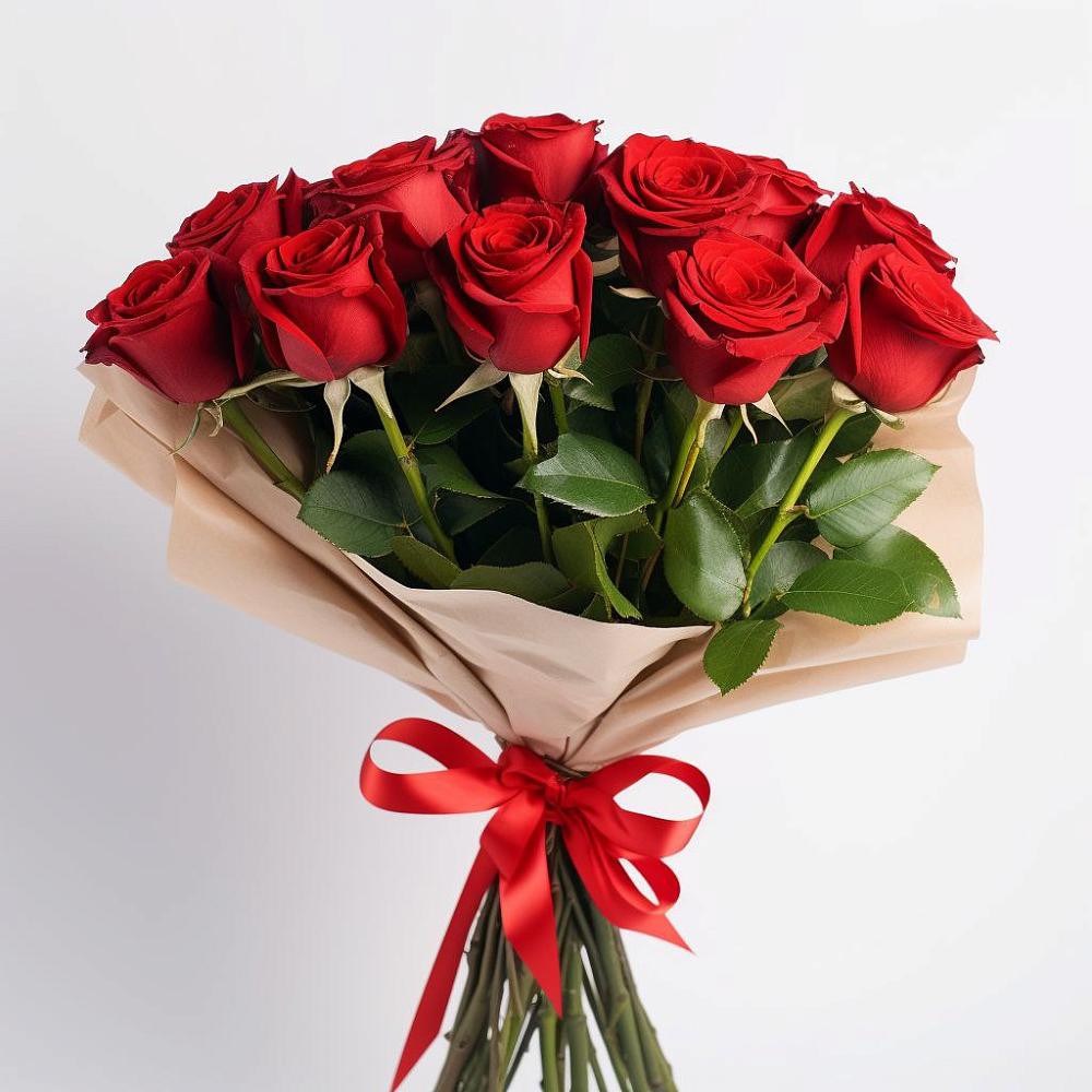 Букет 11 Красных роз Эдлесс Лав в Исток